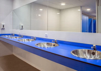 Encimeras fenólicas para lavabos y cuartos de baño