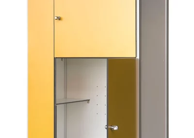 Taquillas especiales en material fenólico en color amarillo