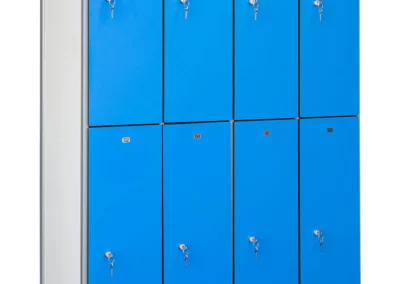 Taquillas fenólicas numeradas en color azul 4
