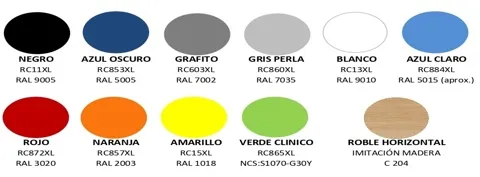 Opciones colores taquillas fenolicas